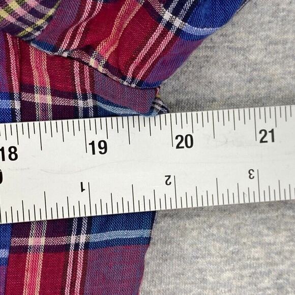 Vintage Country Suburbans Blazer Womens 16 Blue Red Plaid Button Jacket UNION - Picture 10 of 12